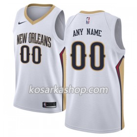 Dres New Orleans Pelicans Prilagođeni Nike 2017-18 Bijela Swingman